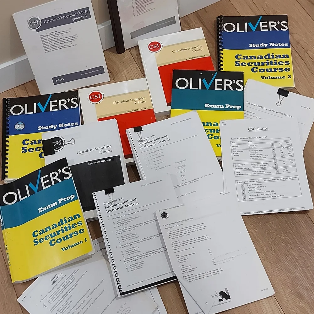 Canadian Securities Course Material - Picture 1 of 7